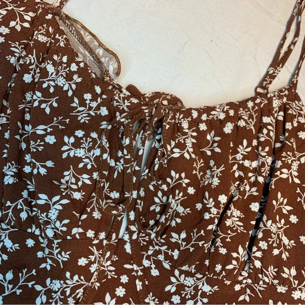 Pacsun Kendal & Kylie Floral Backless Mini Dress